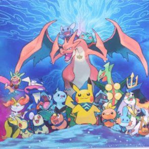 Pokemon and Friend Mouse Pad